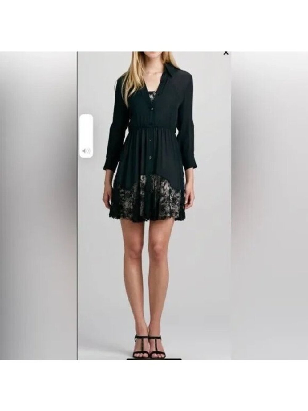 Alice + Olivia Raquel Button Down Shirt Dress 100% Silk Womens sz M Medium - Picture 2 of 9